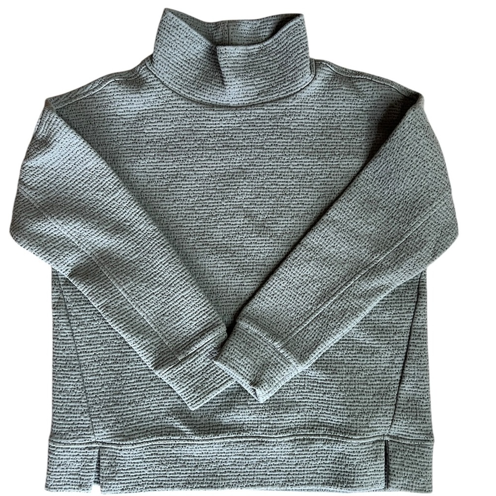 Jockey Olive Waffle Knit Turtleneck Pullover Sweater Women’s S Cozy Minimalist